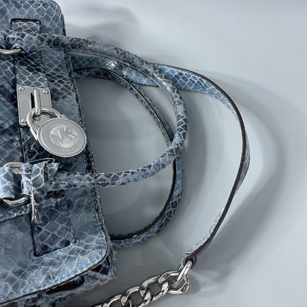 Michael Kors Hamilton Embossed Python-Print Mediu… - image 5